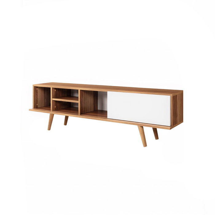 Hanah Home Ela 3633 Soporte para TV Nogal y Blanco